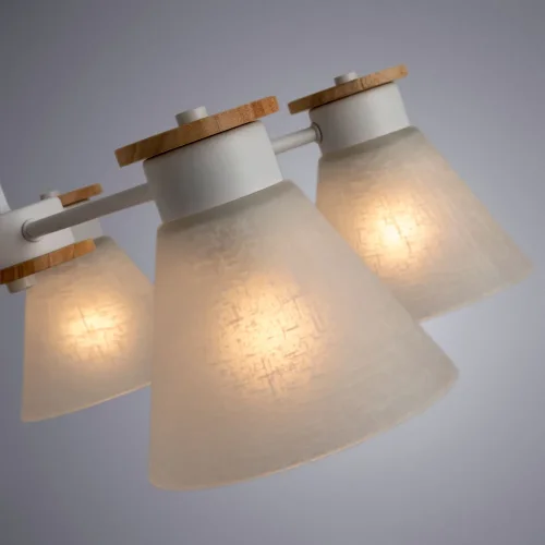 Люстра потолочная Tyler A1031PL-5WH Arte Lamp белая на 5 ламп, основание белое в стиле скандинавский современный  фото 4